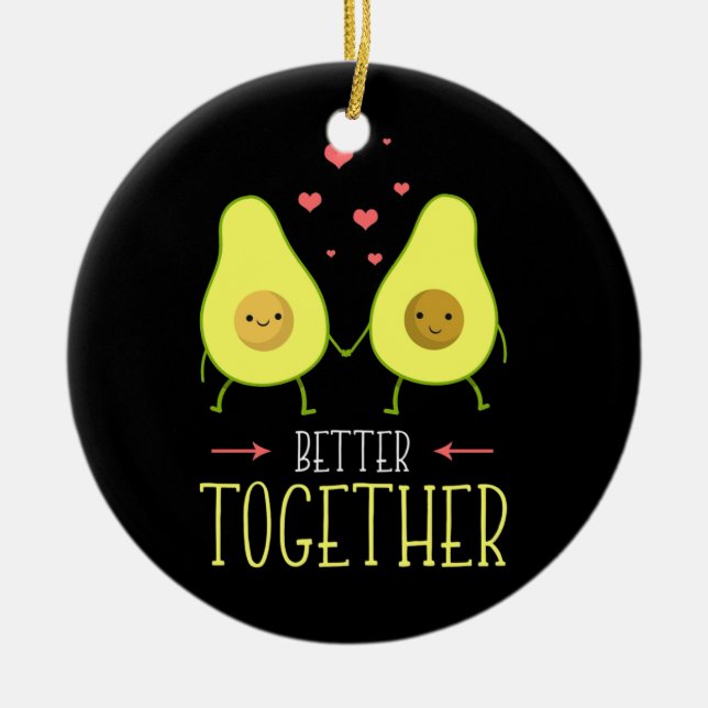 Avocado Better Together Keramik Ornament (Vorne)