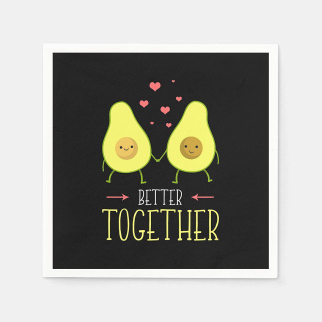 Avocado Better Together Serviette (Vorderseite)