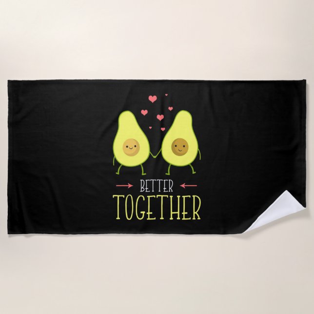 Avocado Better Together Strandtuch (Vorderseite)