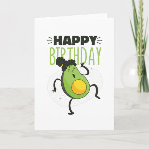 AVOCADO BIRTHDAY KARTE