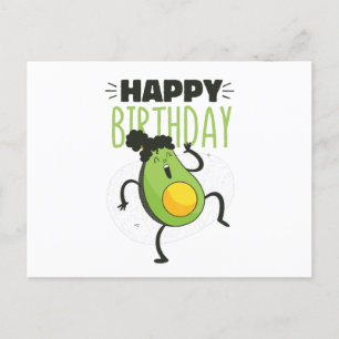 AVOCADO BIRTHDAY POSTKARTE