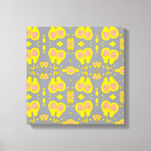 Avocado Bliss: Mittelgroßer Teppich 50x60 Leinwanddruck