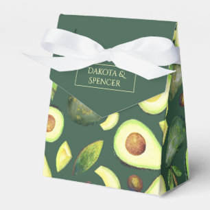 Avocado Blüten   Dunkelgrünes rustikales Fruchtmus Geschenkschachtel