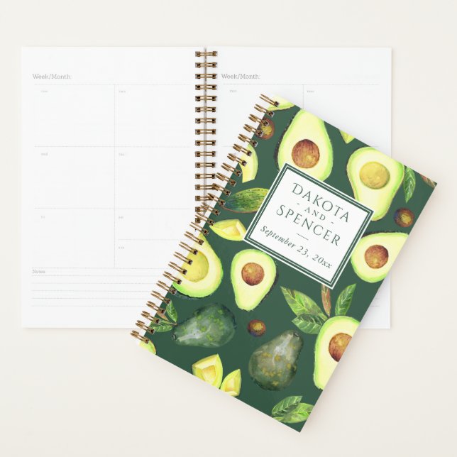 Avocado Blüten | Dunkelgrünes rustikales Fruchtmus Planer (Anzeige)