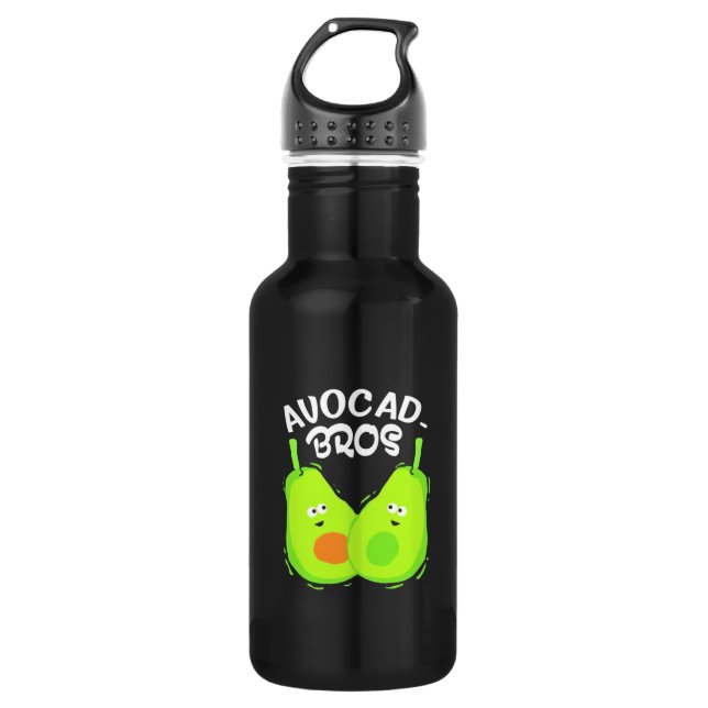 Avocado Brother Edelstahlflasche (Vorderseite)