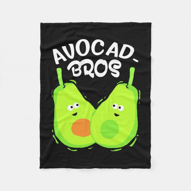 Avocado Brother Fleecedecke (Vorderseite)