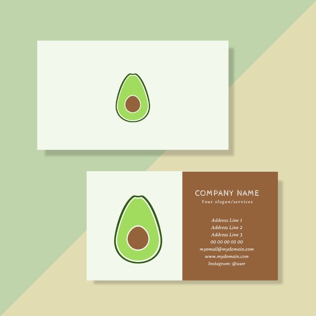 Avocado Business Card Visitenkarte (Avocado Business Card)