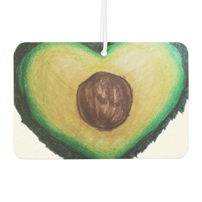 Avocado Car Freshener Autolufterfrischer (Vorderseite)