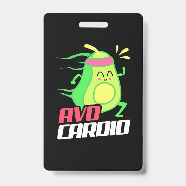 Avocado Cardio Übung Ausweis (Vorderseite)