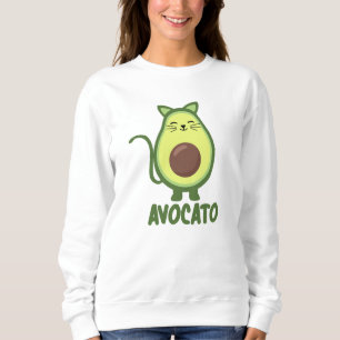 Avocado Cat Funny Food Kitten Avocato Sweatshirt