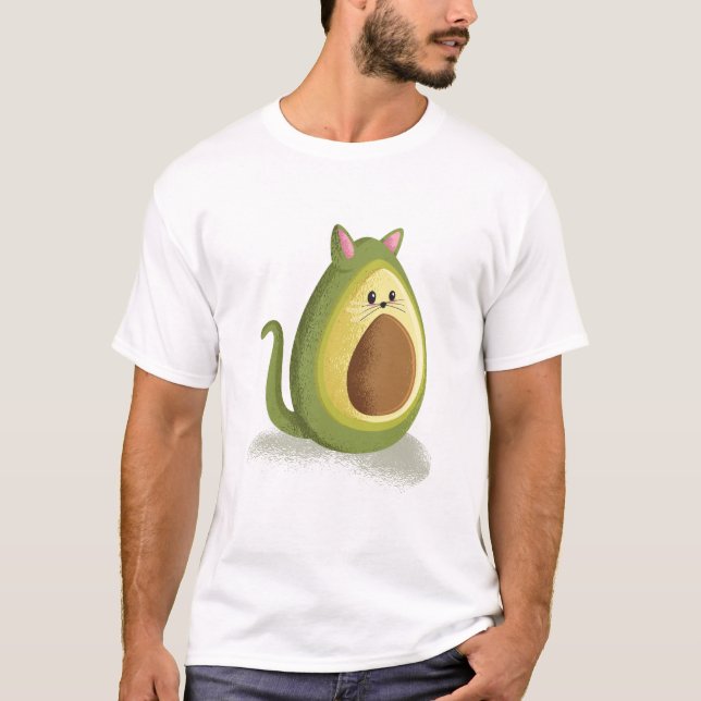 Avocado Cat T-Shirt (Vorderseite)