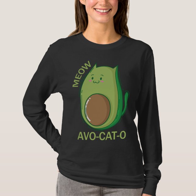 Avocado Cats Avo - Katze - O T-Shirt (Vorderseite)