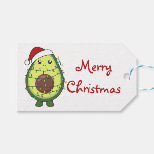 Avocado Christmas Lights Funny Avocados Trucker Ha Geschenkanhänger