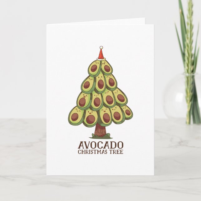 AVOCADO CHRISTMAS TREE KARTE (Vorderseite)