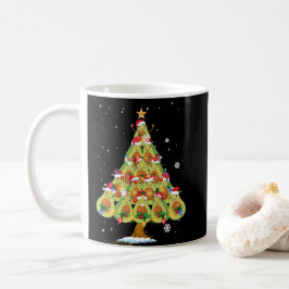 Avocado Christmas Tree Santa ELF Avocado Lover Kaffeetasse