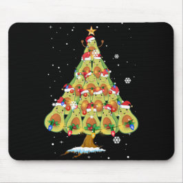 Avocado Christmas Tree Santa ELF Avocado Lover Mousepad