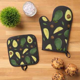 Avocado Cloth Placemat Ofenhandschuh & Topflappen-Set