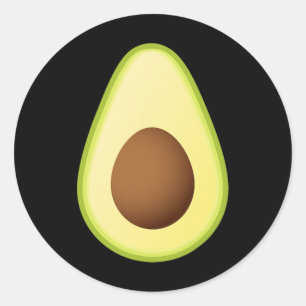 Avocado Costume Fruchtsaft Halloween Runder Aufkleber