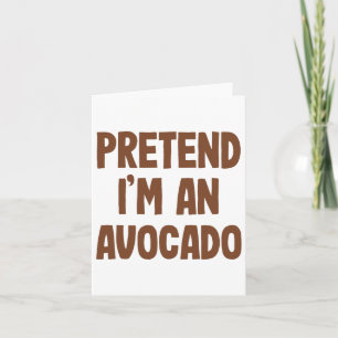 Avocado Costume Halloween Karte