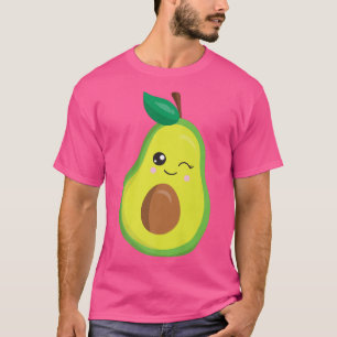 Avocado Costume Vegan Winking Niedlich Avocado Gir T-Shirt