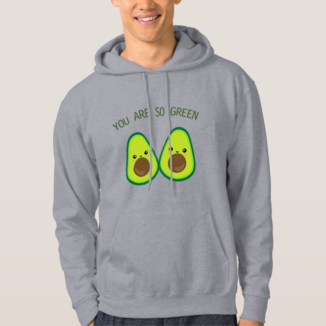 Avocado Couple Sie sind so grün Mens Hoodie (Vorderseite)