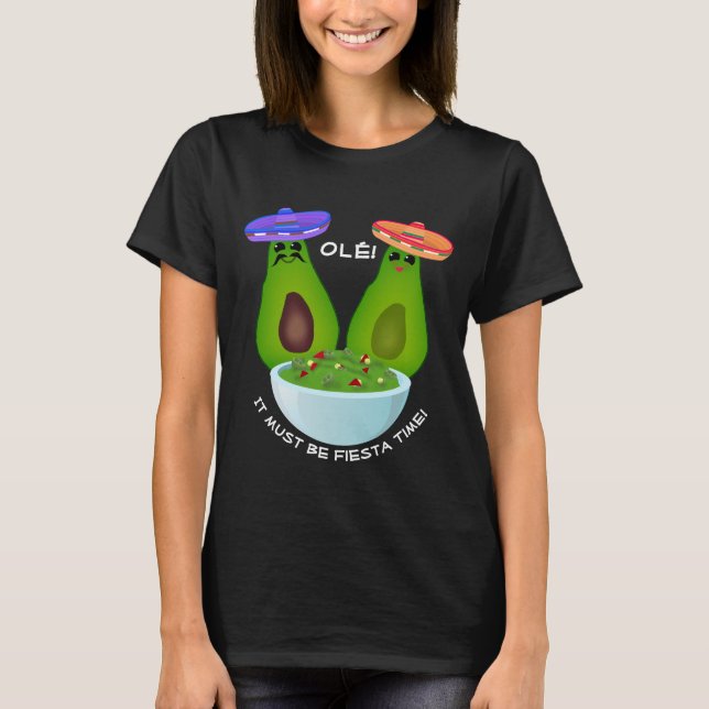 Avocado Couple und Guacamole T-Shirt (Vorderseite)