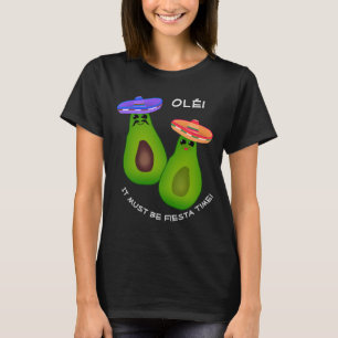 Avocado Couple w Sombreros T-Shirt
