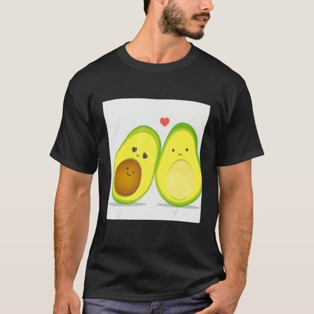 avocado cute pattern  ilustration T-Shirt (Vorderseite)