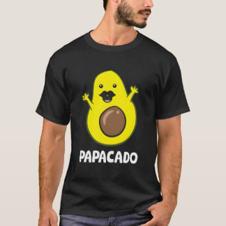 Avocado Dad Vegan Guacamole Avocado Papacado T-Shirt