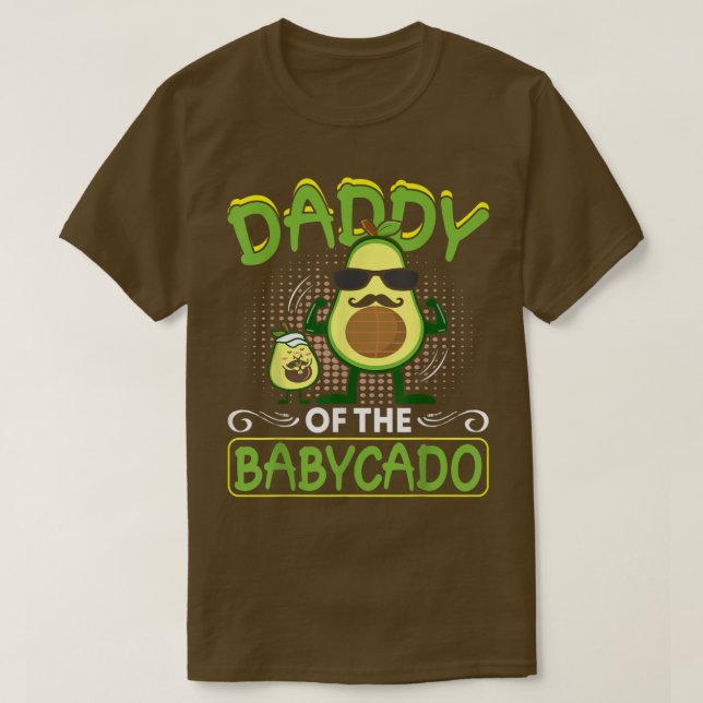 Avocado Daddy of the Babycado Avocado Vegan Family T-Shirt (Design vorne)
