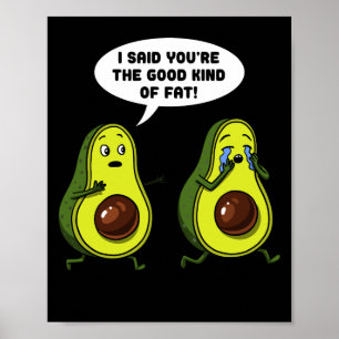 Avocado der gute feine Vegane Witz Poster