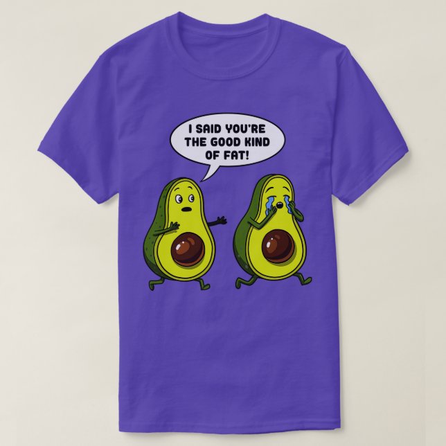 Avocado der gute feine Vegane Witz T-Shirt (Design vorne)