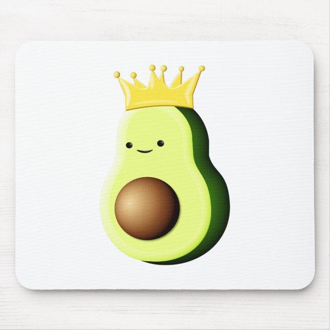 Avocado der König aller Früchte Mousepad (Vorne)