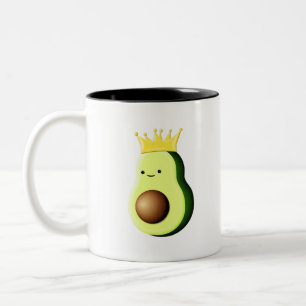 Avocado der König aller Früchte Zweifarbige Tasse