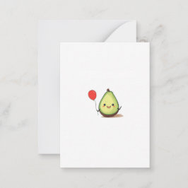 Avocado-Design, Avocado-Thema Mitteilungskarte