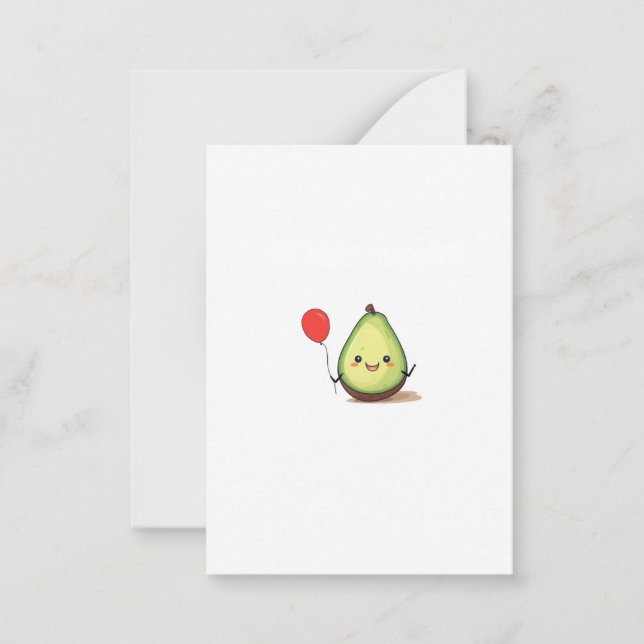 Avocado-Design, Avocado-Thema Mitteilungskarte (Vorderseite)