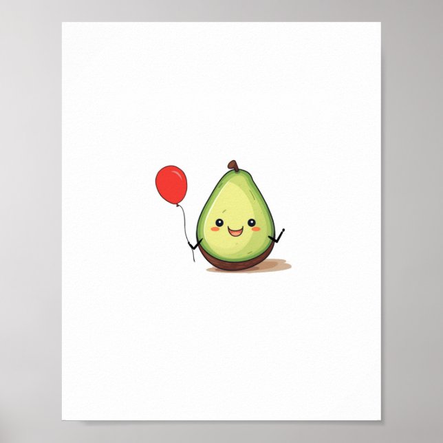 Avocado-Design, Avocado-Thema Poster (Vorne)