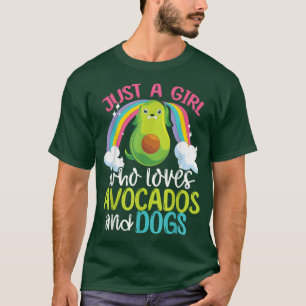 Avocado Dog Lover Pet Owner Girls Frauen Regenboge T-Shirt