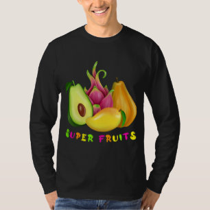 Avocado - Dragon - Frucht - Mango - Papaya Feinsch T-Shirt