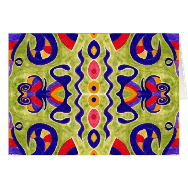 Avocado Dream Grußkarte (Vorderseite (Horizontal))