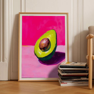 Avocado-Druck Eklektischer Druck Maximalistischer Poster