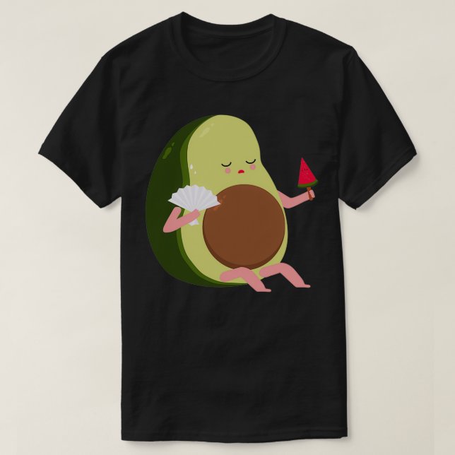 Avocado erschöpft T-Shirt (Design vorne)