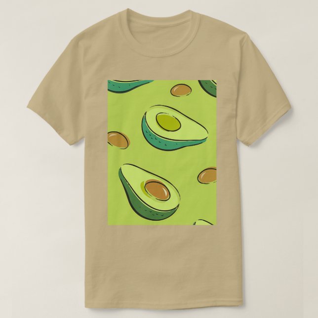 Avocado Exotic Ornament Design Classic TShirt (Design vorne)