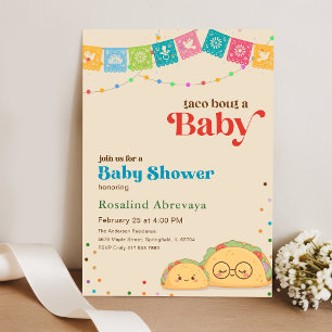 Avocado Farbige Fiesta Taco Bout ein Baby Shower Einladung