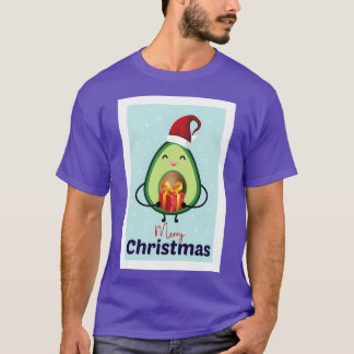 Avocado feiert Weihnachten Merry Xmas T-Shirt