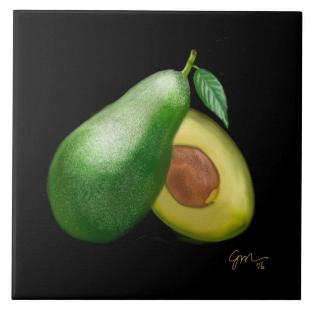 Avocado Fliese (Vorderseite)