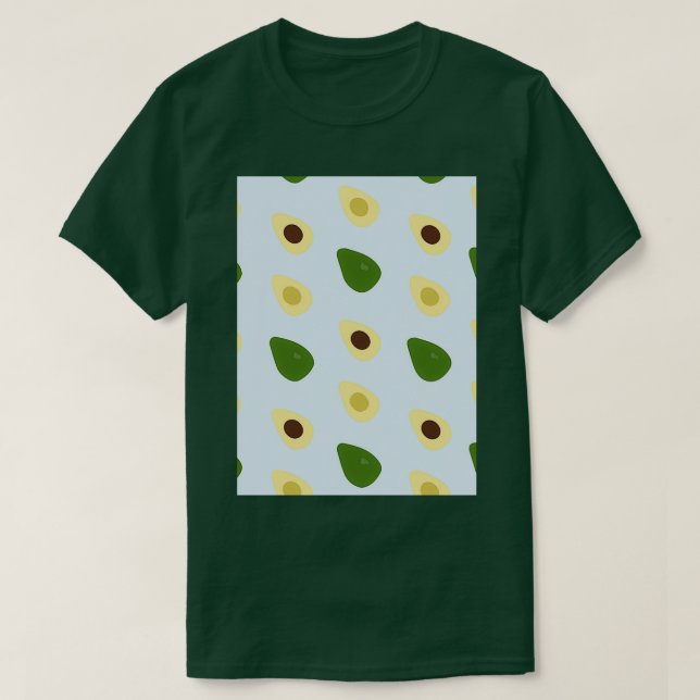 Avocado Floral Fruits T-Shirt (Design vorne)