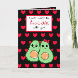 Avocado Food Pun, Niedlich Happy Valentine's Day C Karte