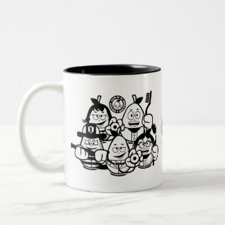 Avocado friends zweifarbige tasse