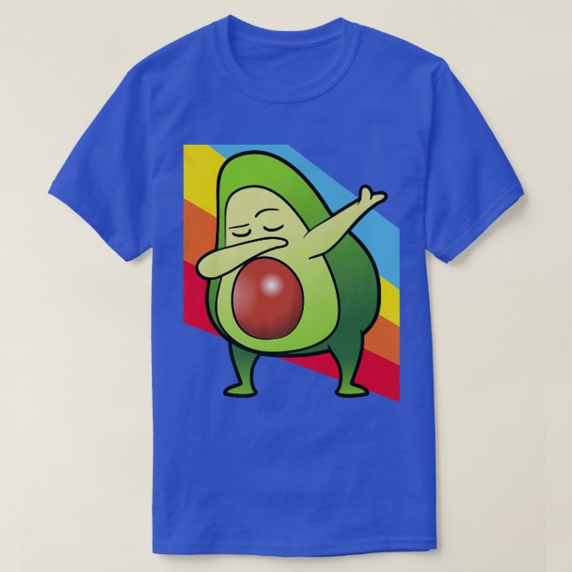 Avocado Frucht Dabbing Dab Dancing T-Shirt (Design vorne)
